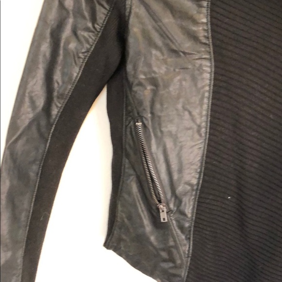 Blank NYC sweater/leather jacket - Picture 4 of 4